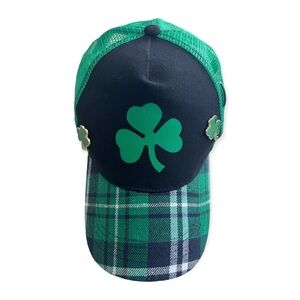 St. Patricks Day Lucky Clover Adjustable‎ Hat